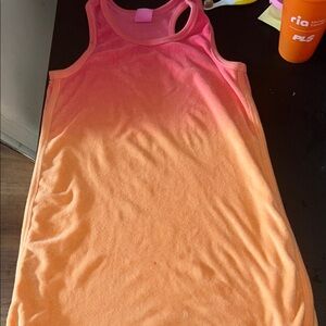 Orange and Pink Ombre Tank Top